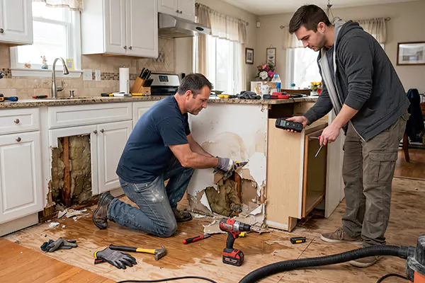 Kitchen Water Damage Repair Newport Beach