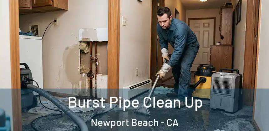 Burst Pipe Clean Up Newport Beach - CA