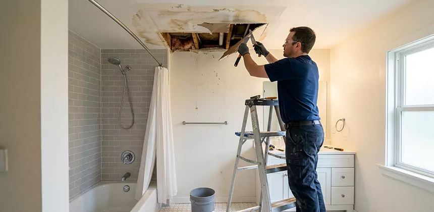 Bathroom Leak Ceiling Repair in Newport Beach
