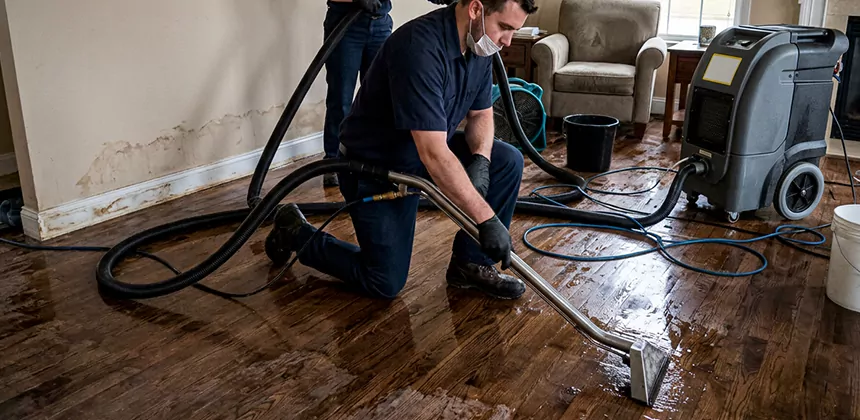 Hardwood Floor Water Extraction in Newport Beach