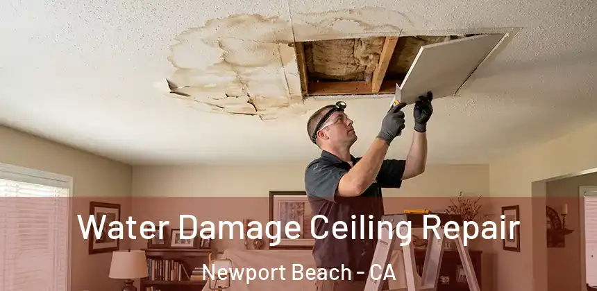 Water Damage Ceiling Repair Newport Beach - CA